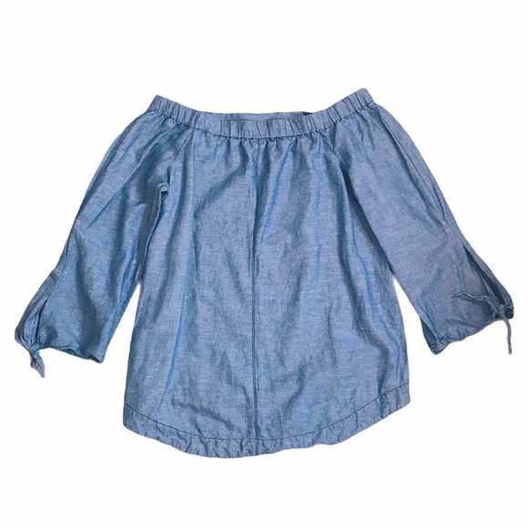 Free People ‘Show Some Shoulder’ Top Blue Size Med - Picture 6 of 10